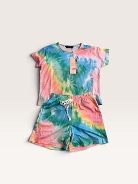 Dokotoo Tie Dye 2-Piece Outfit Set Size (4Y-5Y)S Rainbow/140